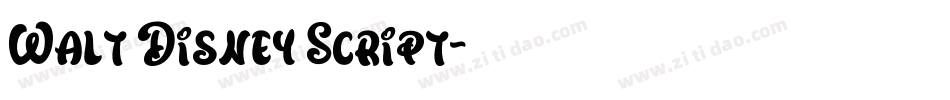 Walt Disney Script字体转换